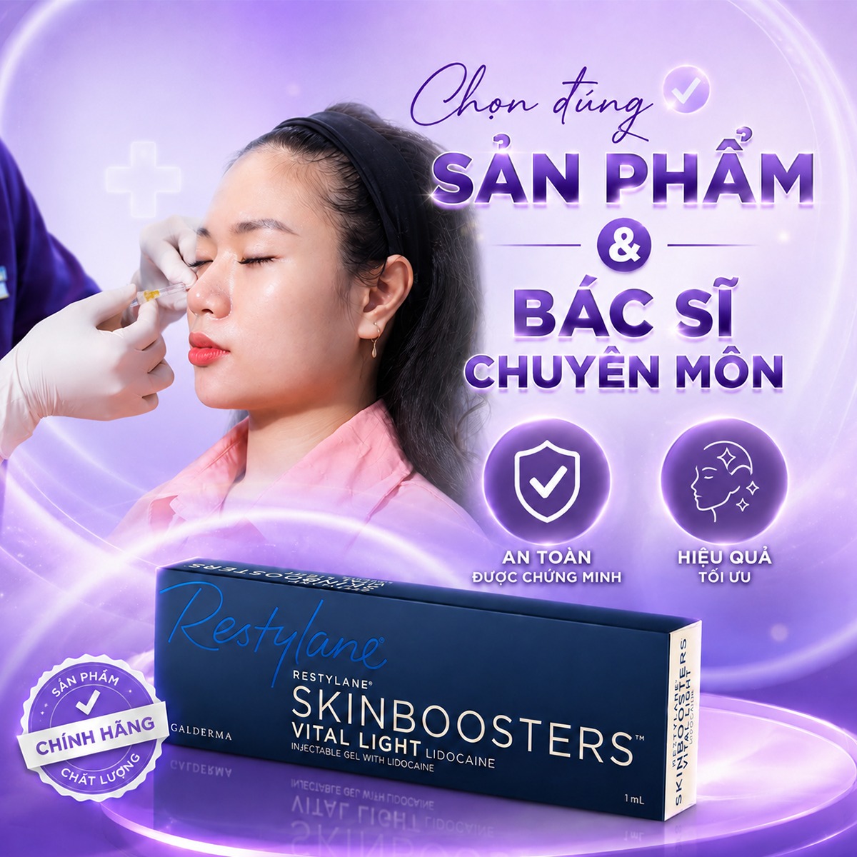 tiêm ha làm đầy hốc mắt