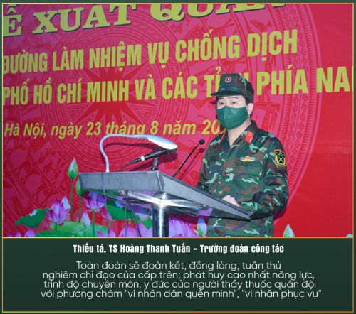 TS. BS Hoàng Thanh Tuấn làm Trưởng đoàn công tác vào Nam chống dịch Covid-19