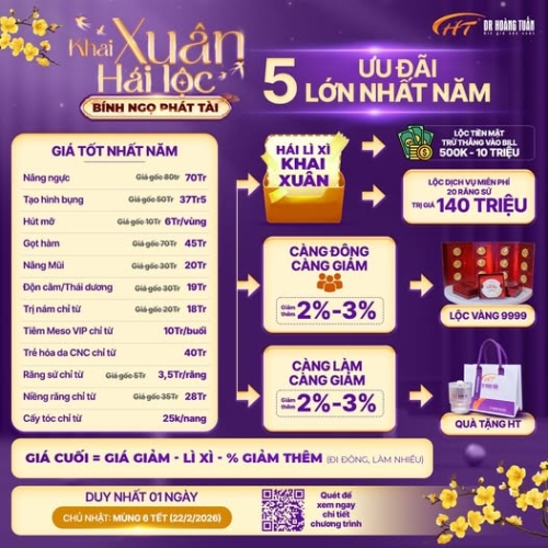 Khai xuân hái lộc – Bính Ngọ phát tài tại Dr Hoàng Tuấn